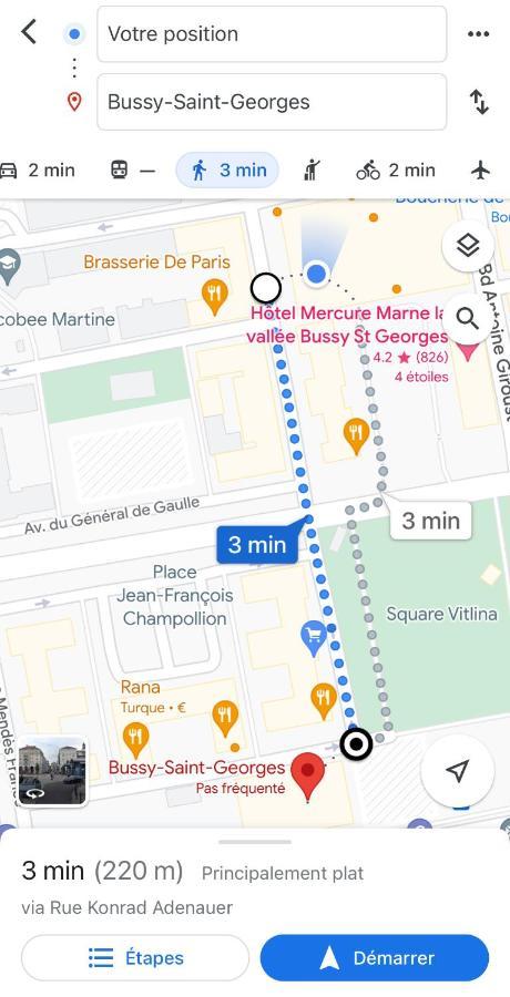Jolie Chambre 3Minutes De La Gare Rer A Бюсси-Сен-Жорж Экстерьер фото